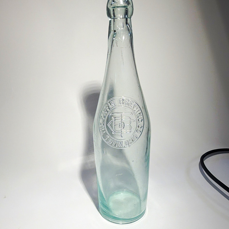 Rare Antique Blob Top Beer Bottle Tiffin Brewing Co Tiffin Ohio Embossed
