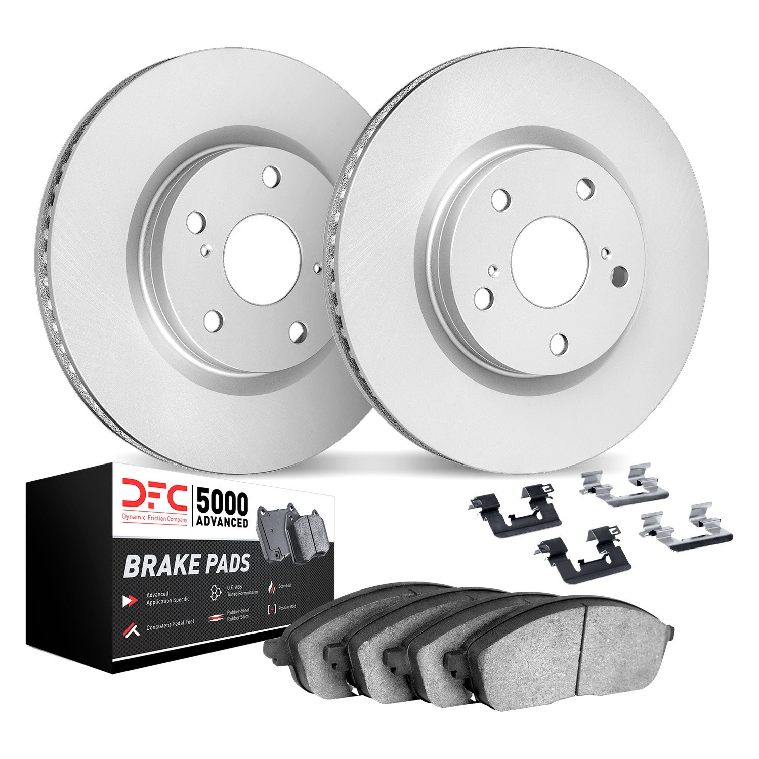 For Maserati Levante 17-22 DFC 4512-79012 GEO-KIT 5000+ Plain Front Brake Kit
