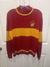 Unisex Wizarding World Harry Potter Gryffindor Quidditch Cotton Sweater Small