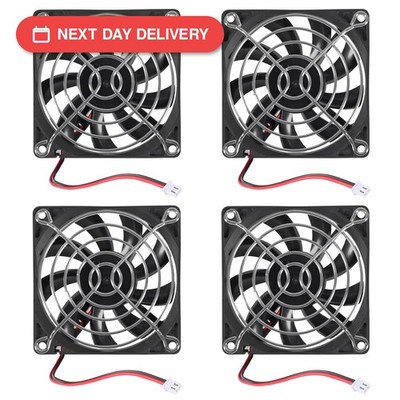 AITRIP 4PACK 80mm Lüfter 80x15mm 12V Computer Lüfter 8CM PC Lüfter DC 12V Gehäuselüfter...