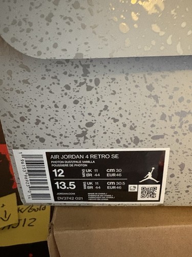 Size 12 - Jordan 4 Retro SE Craft Photon Dust DV3742-021 - NEW - Picture 5 of 5
