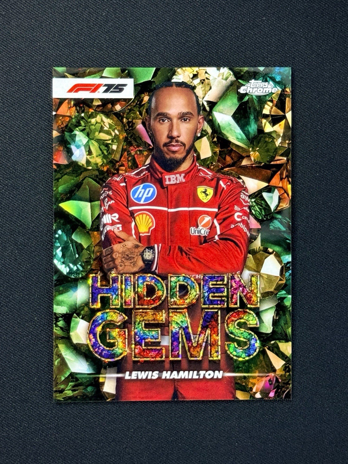 2025 Topps Chrome Formula 1 F1 Lewis Hamilton Hidden Gems SSP Case Hit #HG-1