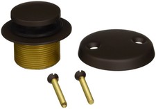 Brasstech 274/10B Two-Hole Toe-Activated Drain Kit, Oil Rubbed Bronze - Sink B