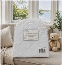 Utility by Tadpoles Moses Basket Fitted Waterproof Cover 30  x 12  White NEW