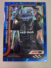 2025 Topps Chrome F1 George Russel Grand Prix Winner #103 Blue Raywave /150