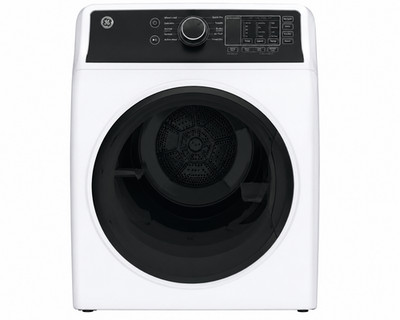 GE Front Load Electric Dryer White Large Capacity Multiple Dry Cycles Clean