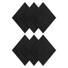 6 Pcs 4x4x1/4 Inches Adhesive Foam Padding Closed-cell Foam Sheet, Black