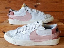 Nike Blazer 77 Jumbo Low Leather Trainers UK4.5/US7/EU38 DQ1470-102 White/Pink