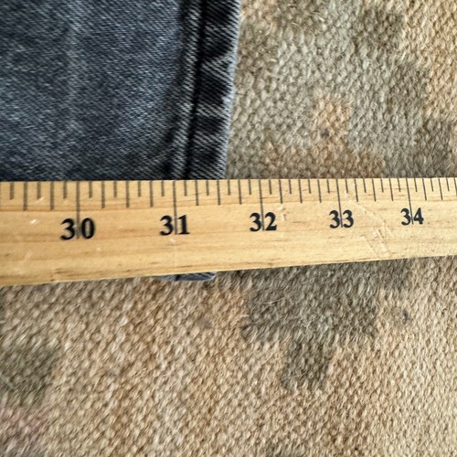 Jeans vintage Levis donna 11 17501 0103 501 vestibilità studentesca nero sbiadito anni 80 MiUSA rari - Foto 6 di 6