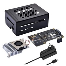 Metal Case for Raspberry Pi 5, with Pi 5 Official Active Cooler, N04 M.2 NVMe