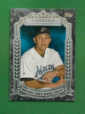 2014 Topps Baseball Before They Were Great #BG-29 Miguel Cabrera
