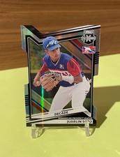 2022 Juarlin Soto /999 Panini Elite Extra Edition -Die Cut Holo- Aspirations 176