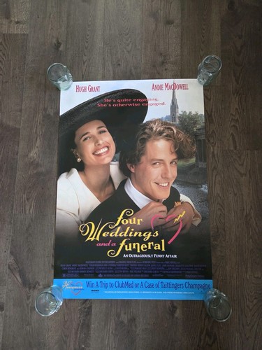 Four Weddings And A Funeral Rare Sweepstakes Movie Poster