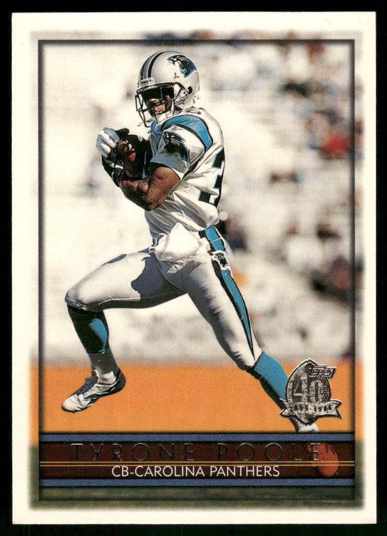 Tyrone Poole 1996 Topps Carolina Panthers #335 Near Mint or Better