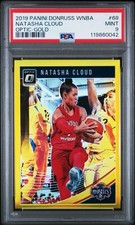 2019 Panini Donruss WNBA Optic Gold /10 Natasha Cloud #68 PSA 9 Mint