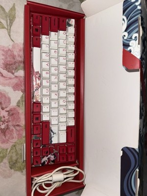 USED Ducky Keyboard Varmilo 65% Cherry Mx Red Silent Switches. READ DESCRIPTION