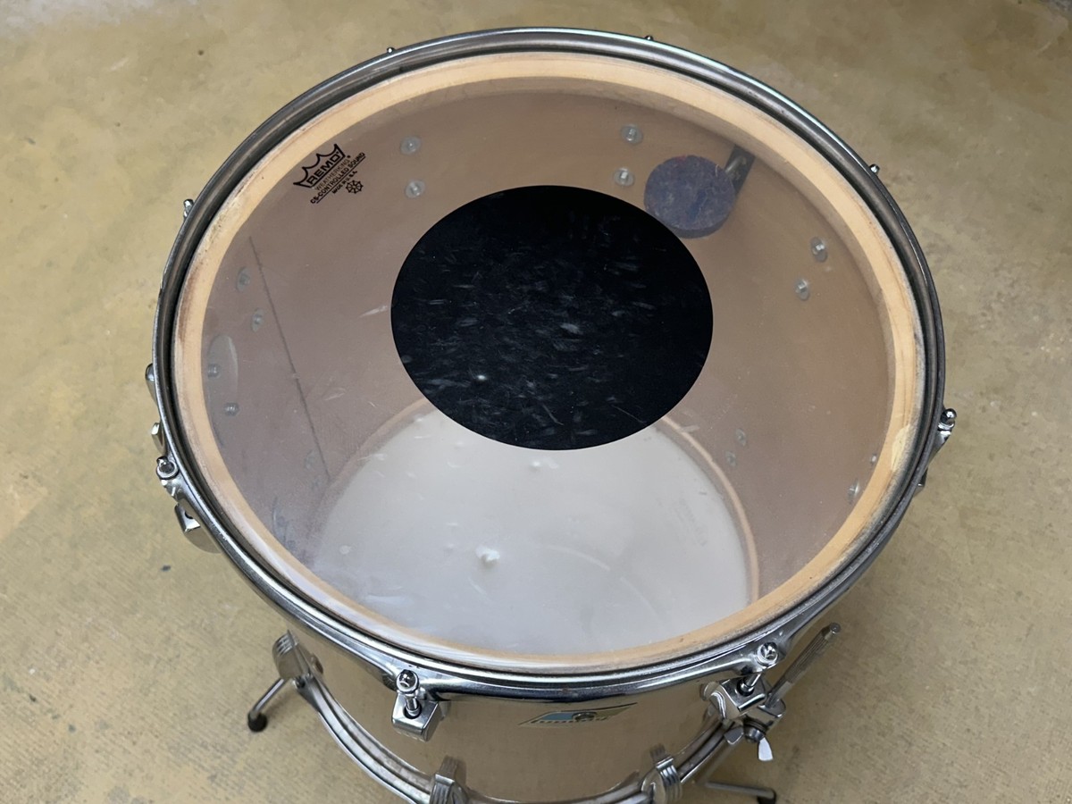 16” Ludwig B/O Floor Tom Drum VINTAGE 70s 3-ply NATURAL WOOD