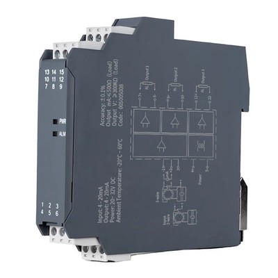 Signal Converter DC24V 4-20mA to 0-10V Electrical Galvanic Isolator 1 In 1 Out