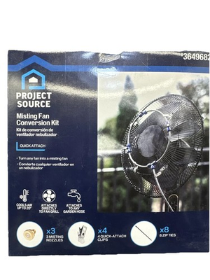 #ad Fan Misting Cooling System FS Project Source Quick attach Low Pressure 18 Sq ft $12.71