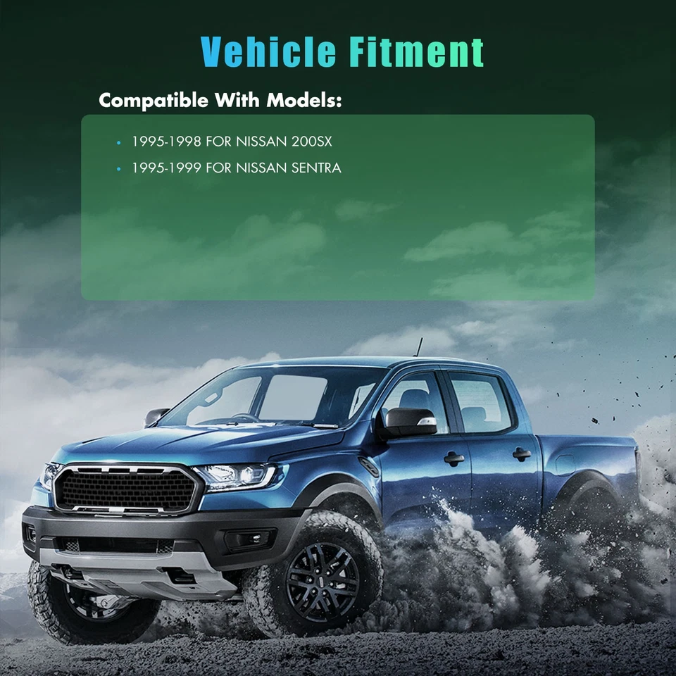 Amortiguadores puntales delanteros traseros izquierda derecha 4 piezas aptos para Nissan Sentra 200SX 1995-1998 Foto 3 de 4