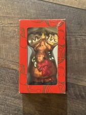 Brown Red Chubby Moose Ornament Figurine  Standing on Back Legs Kurt S Adler
