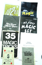LOT - 8 Each - MAGIC Books/Booklets/from Magic Kits 100's of tricks