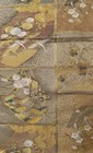 Luxury Japanese Kimono Fukuro Obi, Rinpa Ranma Crest Pure Silk Gold Thread Golde — photo 5