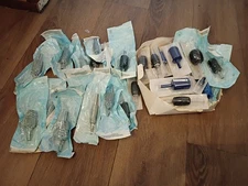 TATTOO MACHINE STAINLESS STEEL TUBES WITH TIPS AND GRIPS LOT OF 82