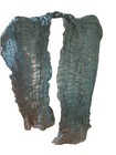 Eileen Fisher 100% Silk, Scrunched Crinkle,ruffled Wrap Scarf Beautiful — photo 2