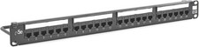 Hubbell HP5E24E 24 Port Patch Panel Category 5e, Universal, Eco