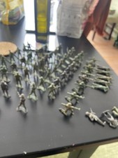 Vintage 1960's MPC Plastic Green Army Men Lot of 60 Figures