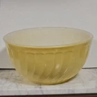 Vintage Fire-King Yellow Swirl Mixing Bowl - 8" - Script Logo (1950s) #13