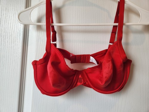 RALPH LAUREN 34C Red Soft Cup Underwire Bra Style 8920 - Picture 1 of 5