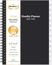 2026-2030 Monthly Planner/Calendar - 5 Year Planner 2026-2030 with Tabs, Jan
