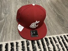 Nike Washington State Cougars Gorra Pro Gorra Adulto Talla 7 1/2 Carmesí/Blanco Dri-Fit