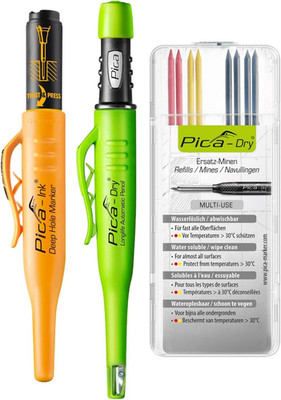 Pica Bestseller-Set I Profi-Markierwerkzeug-Set Bestehend Aus Pica Dry 3030 Tief