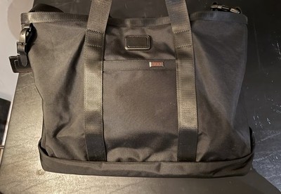 TUMI Alpha Bravo Black Ballistic Nylon Travel Tote Duffel 138555 