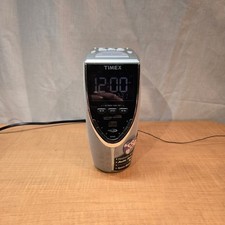 Timex T625T Auto-set CD Stereo Clock Radio Preset Tuning Nature Sounds Titanium