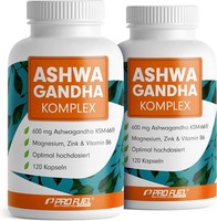 Ashwagandha Kapseln Hochdosiert 240X - 600 Mg Ashwagandha KSM-66® Pro Tag -
