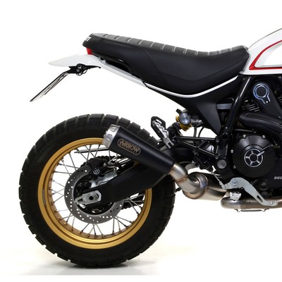 ARROW Pro-Race Dämpfer Ducati Scramb 17- Edelstahl für Scrambler DS Desert Sled