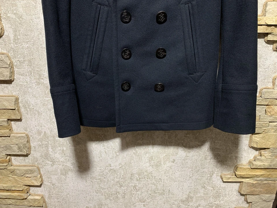 Burberry Brit Men’s Wool Cashmere Double Breasted Peacoat Size XS - Image 4 of 4
