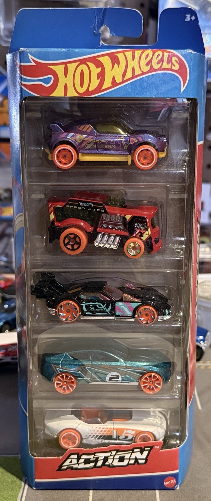 Hot Wheels HW Action Pack Car Set HI Beam GT Hunter Chill Mill Grand Cross