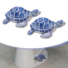 2 Pieces Turtle Toilet Bolt Covers Creative Compact for House Coastal Beach
