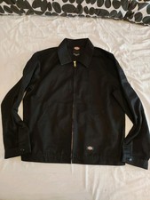 Dickies Eisenhower Black Zip Up Jacket Mens Medium