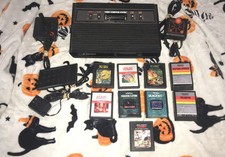 original atari 2600 console withe 9 games