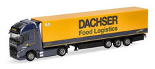 HERPA - VOLVO FH GL XL 2020 Electric 4x2 mit 3-Achs-Kühlanhänger DACHSER FOOD...