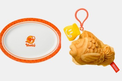 Set of 2 Nintendo Yoshi's Plate Puku Puku Taiyaki Mascot Mario Kart World