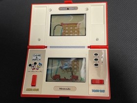 Nintendo Game and Watch Mickey and Donald Boxed Used Working Tested From JAPAN