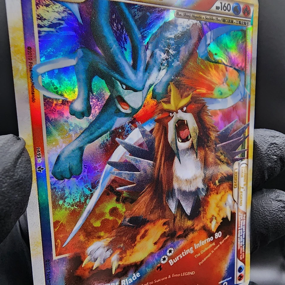 Pokemon Suicune & Entei Legend Custom Made Fan Art Holo - Image 2 of 3