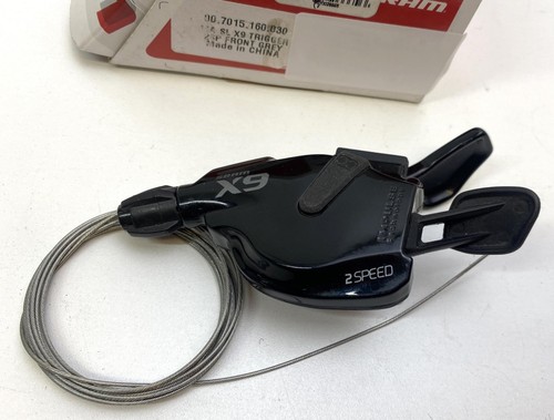 new SRAM X9 Trigger Shifter Black 2X9 speed FRONT no Clamp - Picture 3 of 4